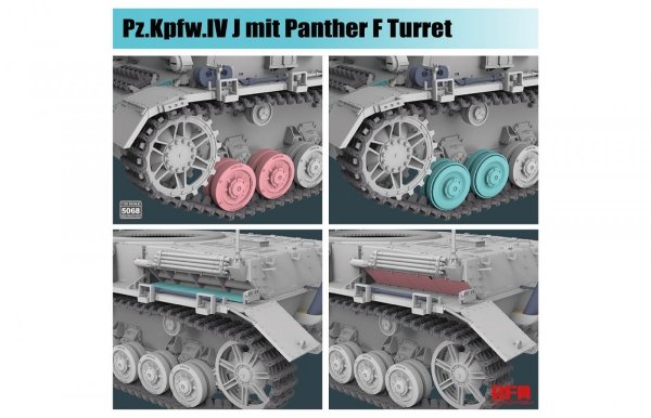 Rye Field Model 5068 Pz.Kpfw.IV J mit Panther F Turret 1/35