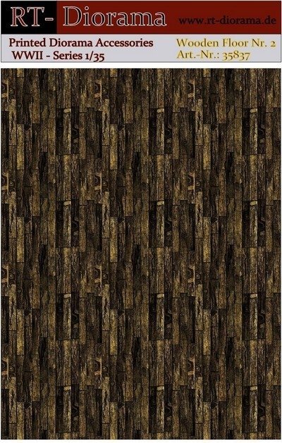 RT-Diorama 35837 Printed Accessories: Wooden Floor Nr.2 1/35
