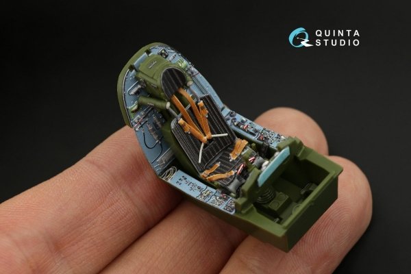 Quinta Studio QD48249 Su-25 3D-Printed &amp; coloured Interior on decal paper (Zvezda) 1/48
