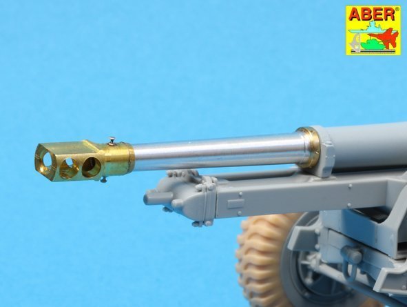 Aber 35L-127 Late barrel MK2 with muzzle brake to British 25 pdr (1:35)	
