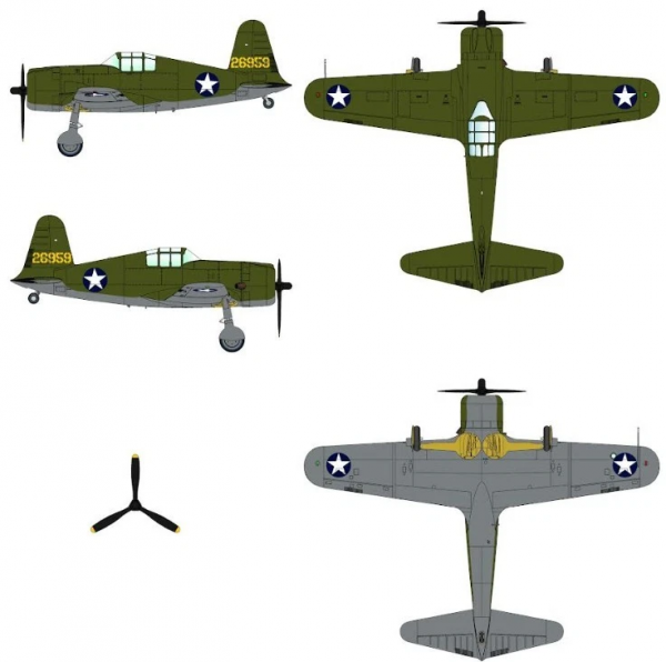 Dora Wings 72040 Vultee P-66 Vanguard 1/72