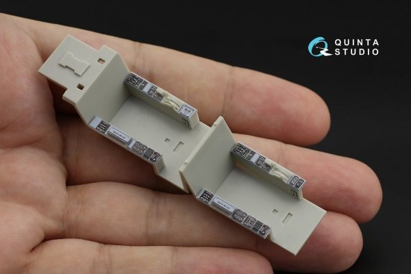 Quinta Studio QD48197 F-5F Tiger II 3D-Printed &amp; coloured Interior on decal paper (for AFV Club ) 1/48