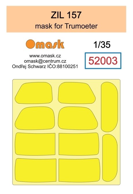 Omask 52003 ZIL 157 mask (for Trumpeter) 1/35