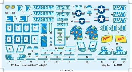 Hobby Boss 87223 CH-46E Seaknight (1:72)
