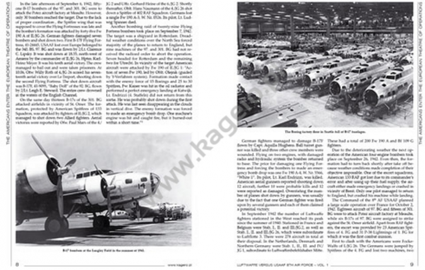 Kagero 12019 Luftwaffe versus USAAF 8th Air Force vol. I EN