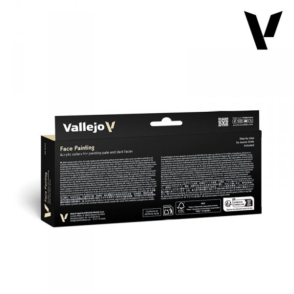 Vallejo 70119 Face Painting Set 8x17ml
