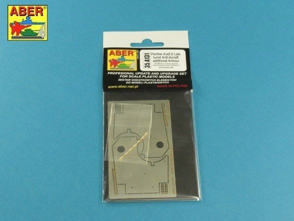 Aber 35A131 Dodatkowe przeciw lotnicze opancerzenie wieży Panter G 1/35