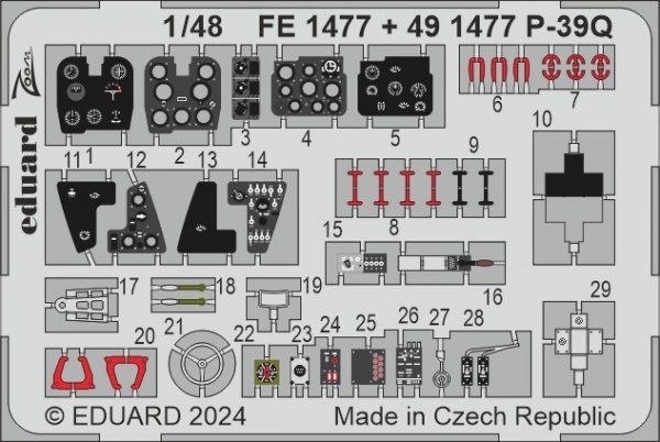 Eduard BIG49433 P-39Q detail set for Arma Hobby 1/48