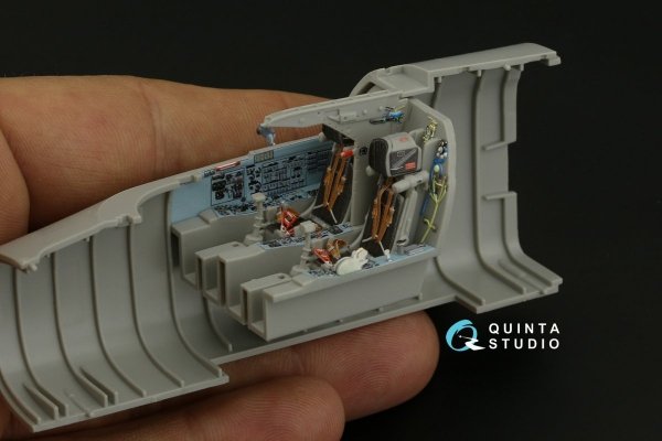 Quinta Studio QD48238 Su-24M 3D-Printed &amp; coloured Interior on decal paper ( Trumpeter ) 1/48