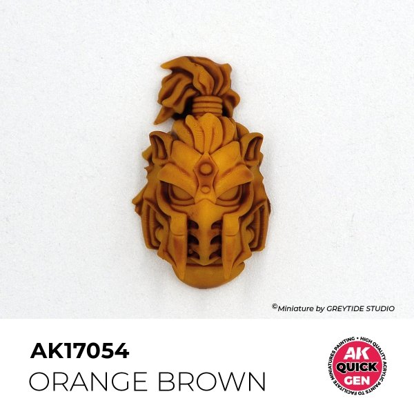 AK Interactive AK17054 ORANGE BROWN– QUICK GEN COLOR 18ml