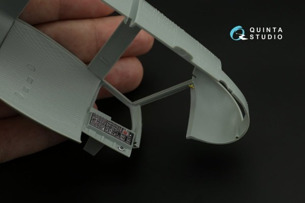 Quinta Studio QD35049 UH-1C 3D-Printed &amp; coloured Interior on decal paper ( Academy ) 1/35