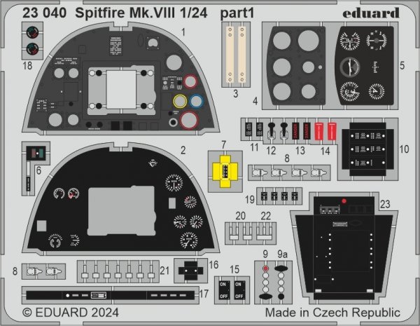 Eduard 23040 Spitfire Mk.VIII AIRFIX 1/24