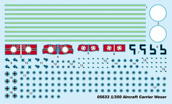 Trumpeter 05633 Aircraft Carrier Weser 1/350