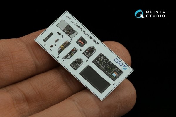 Quinta Studio QD48060 F-35A 3D-Printed &amp; coloured Interior on decal paper (Meng) 1/48