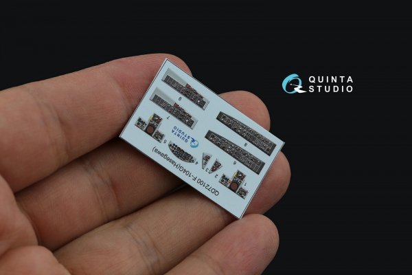 Quinta Studio QD72100 F-104G 3D-Printed &amp; coloured Interior on decal paper (Hasegawa) 1/72