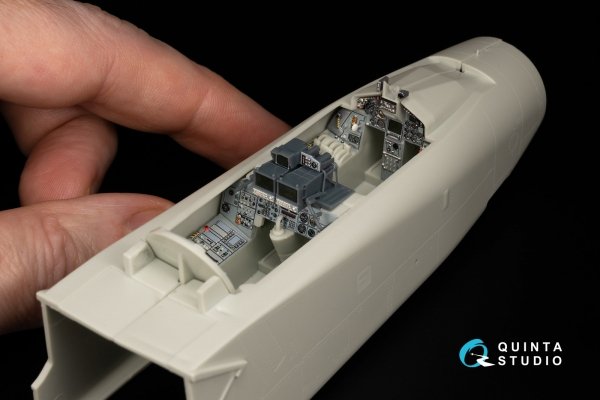 Quinta Studio QDS+48058 Tornado F.3 3D-Printed &amp; coloured Interior on decal paper (Revell) (small version) (with 3D-printed resin parts) 1/48