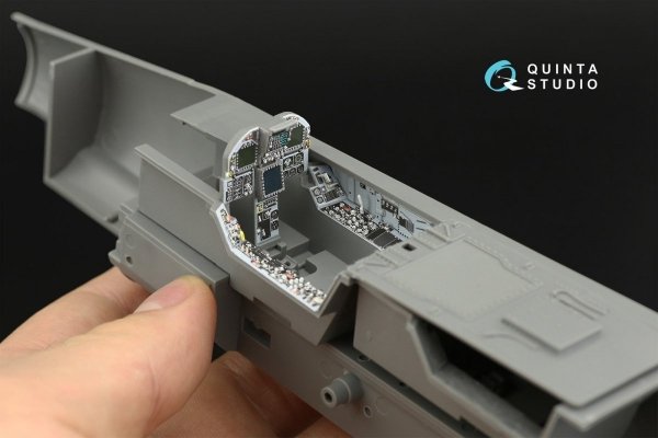 Quinta Studio QD32111 F/A-18A++ 3D-Printed &amp; coloured Interior on decal paper (Academy) 1/32