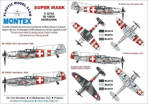 Montex K32143 Bf 109G6 1/32