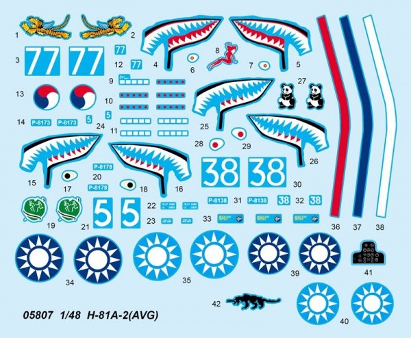 Trumpeter 05807 H-81A-2(AVG) 1/48