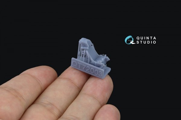 Quinta Studio QD+72157 Su-34 3D-Printed coloured Interior on decal paper (Trumpeter) (with 3D-printed resin part) 1/72