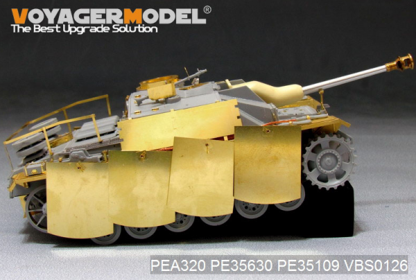 Voyager Model PEA320 WWII German StuG.III Ausf.G Final version Pivot-Mounting Swinging Type Hull Side Armour Skirts (For DRAGON) 1/35