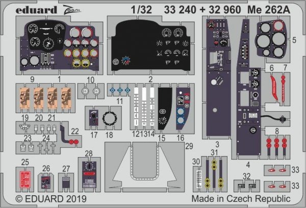 Eduard 32960 Me 262A interior 1/32 REVELL