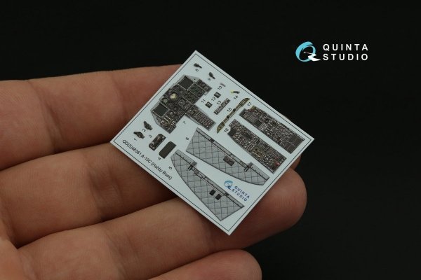Quinta Studio QDS-48361 A-10C 3D-Printed &amp; coloured Interior on decal paper (Hobby Boss) (Small version) 1/48