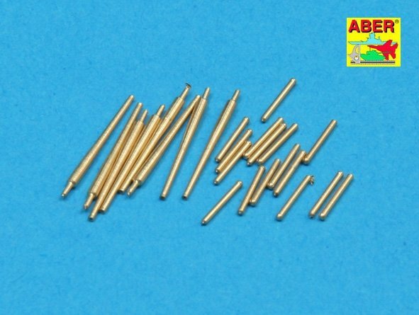Aber 350L-37 Set of 8 pcs 127 mm barrels with recoil for Japan ships (1:350)