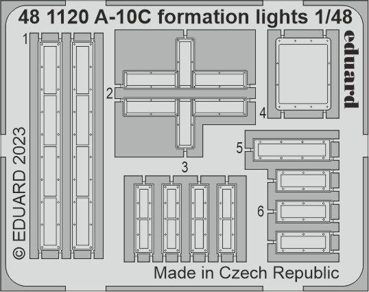 Eduard 481120 A-10C formation lights ACADEMY 1/48