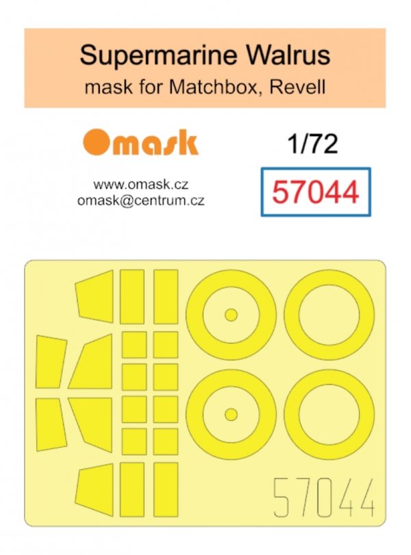 Omask 57044 Supermarine Walrus mask (for Matchbox/Revell) 1/72