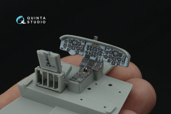 Quinta Studio QD48506 CH-47A 3D-Printed coloured Interior on decal paper (Italeri) 1/48