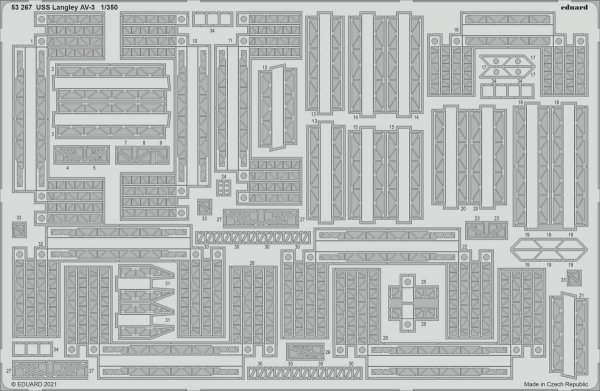 Eduard BIG5361 USS Langley AV-3 TRUMPETER 1/350