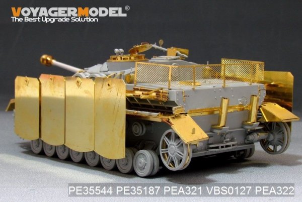 Voyager Model PEA321 WWII German StuG.IV Pivot-Mounting Swinging Type Hull Side Armour Skirts (For DRAGON) 1/35