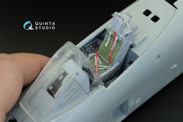 Quinta Studio QD32008 A-10A 3D-Printed &amp; coloured Interior on decal paper (for Trumpeter kit) 1/32