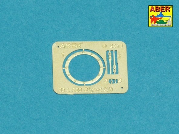 Aber 35L-220 Armament for Soviet Heavy Tank OBJECT 279 1x130mm, 2x14,5mm (1:35)