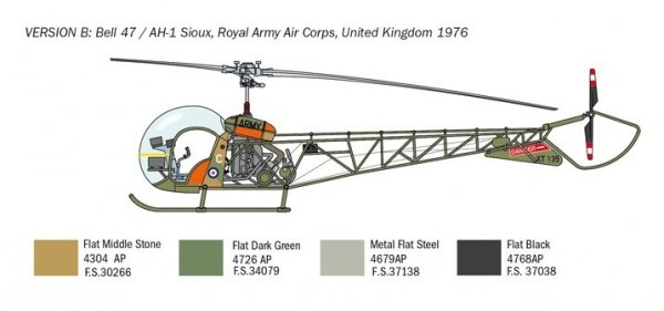 Italeri 2820 OH-13 Sioux 1/48