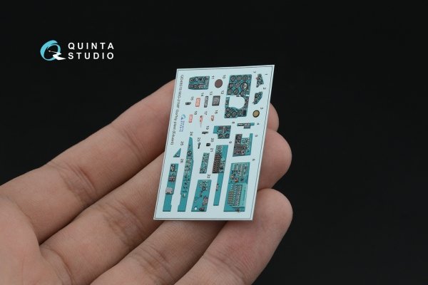 Quinta Studio QD+48578 MiG-21MF Fishbed-J (Gorkiy plant) 3D-Printed &amp; coloured Interior on decal paper (Eduard) (with 3D-printed resin parts) 1/48