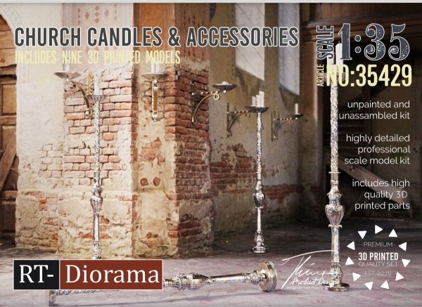 RT-Diorama 35429 Church candles &amp; Accessories 1/35