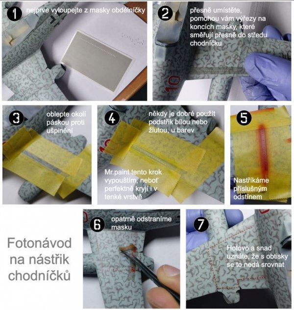 Omask 80026 Walkways Bf 109 5 x 50 mm (Oramask 810 foil) 1/48