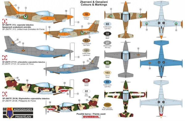 Kovozavody Prostejov KPM4814 SF-260TP 1/48