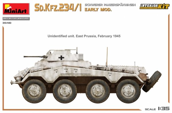 MiniArt 35410 Sd.Kfz.234/1 Schwerer Panzerspahwagen. EARLY MOD. INTERIOR KIT 1/35