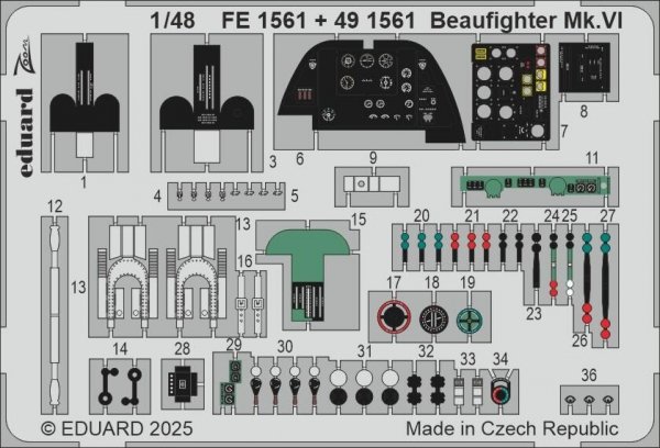 Eduard FE1561 Beaufighter Mk.VI for REVELL 1/48