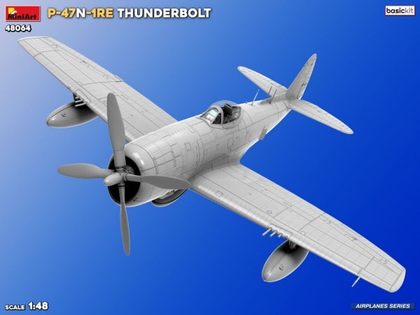 MiniArt 48064 P-47N-1RE THUNDERBOLT BASIC KIT 1/48