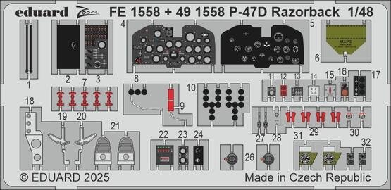 Eduard 491558 P-47D Razorback MINIART 1/48