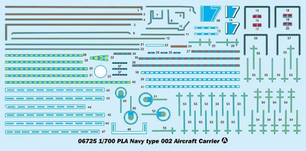 Trumpeter 06725 PLA Navy type 002 Aircraft Carrier 1/700