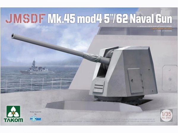 Takom 2183 JMSDF Mk.45 Mod 4 5&quot;/62 Naval Gun 1/35