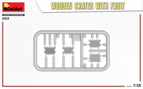 MiniArt 35628 WOODEN CRATES WITH FRUIT 1/35