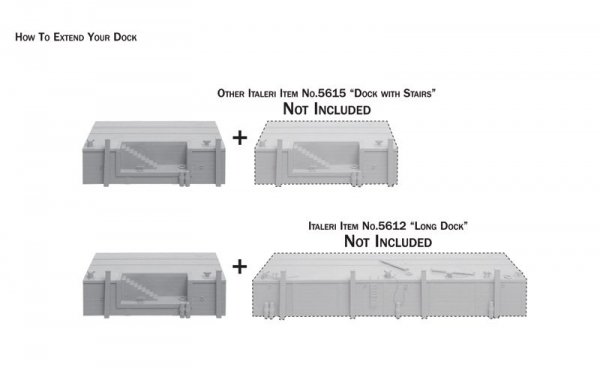 Italeri 5615 Dock with Stairs (1:35)