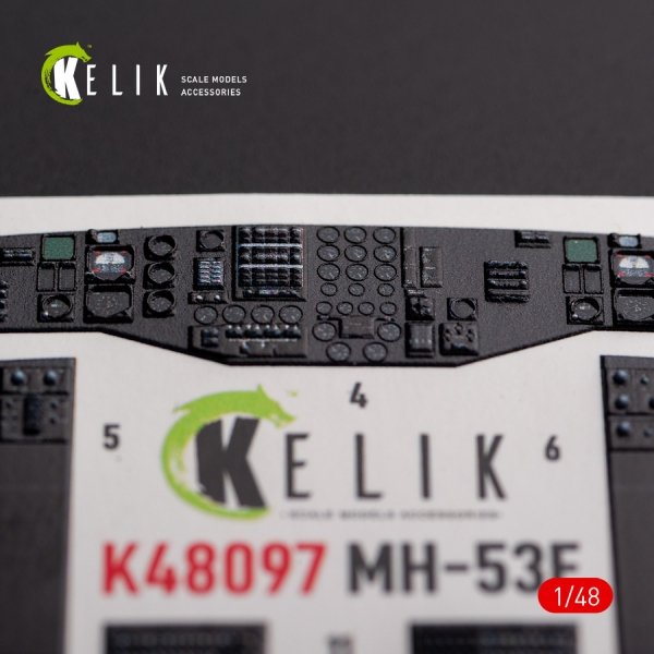 KELIK K48097 MH-53 Sea Dragon - interior 3D decals for Academy kit 1/48