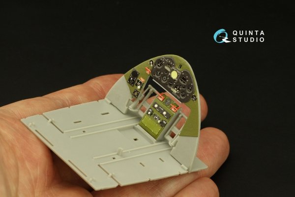Quinta Studio QD32169 F6F-5N Hellcat 3D-Printed &amp; coloured Interior on decal paper (Trumpeter) 1/32